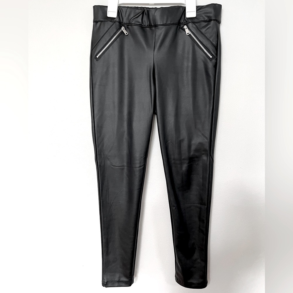 Women's Faux Leather High Waist Leggings